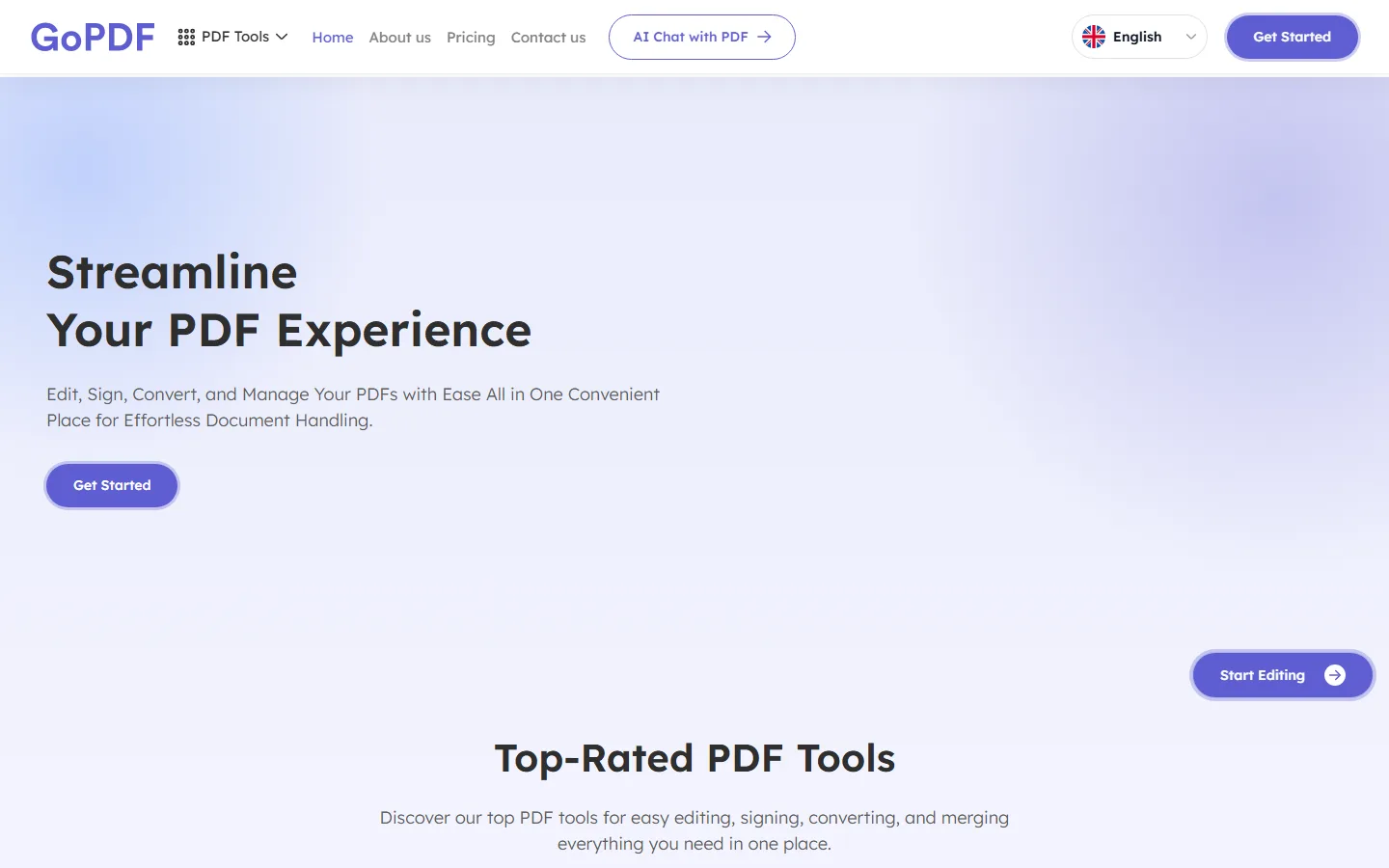 GoPDF screenshot